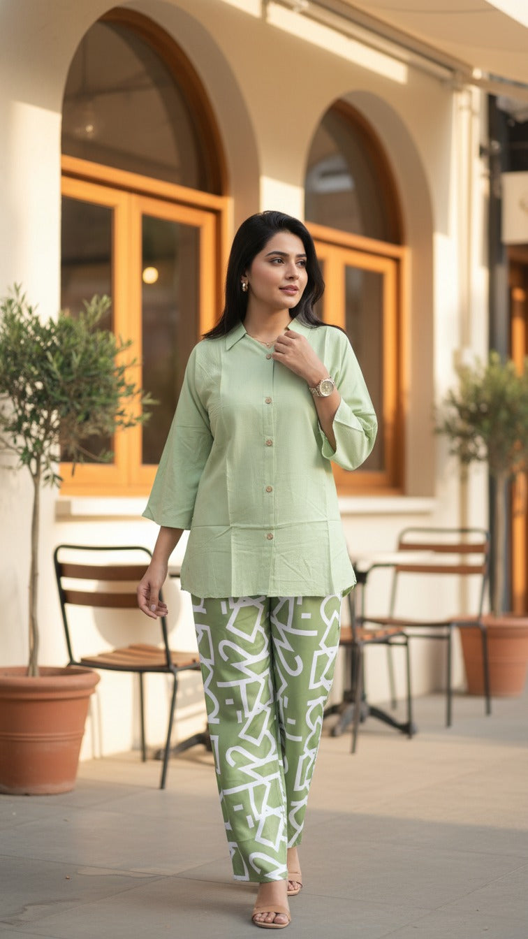 Women’s Premium Top And Palazzo Set